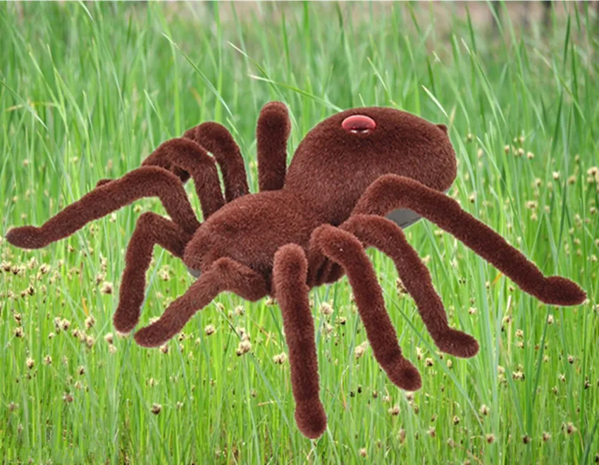 ElectricRC Animals Tricky Scary Toy Funny Prank Gift Toys April Fool Halloween Simulation Electric Remote Control Spider Realistic RC 230419