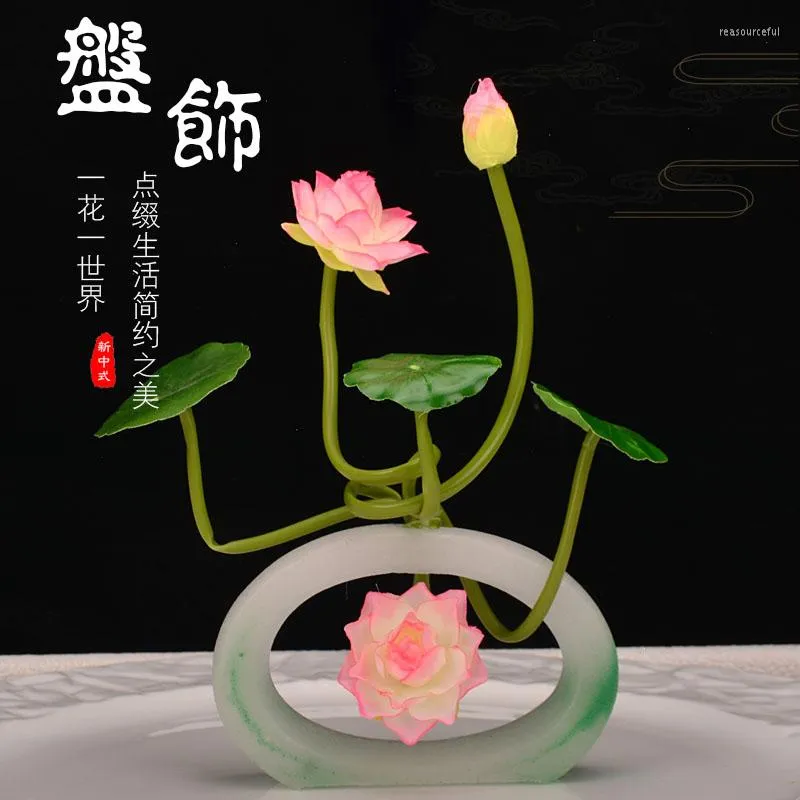 Vaser el display platta dekorativa blommor kreativ restaurang dekoration plommon blomma kinesisk maträtt utsmyckning öppen slut