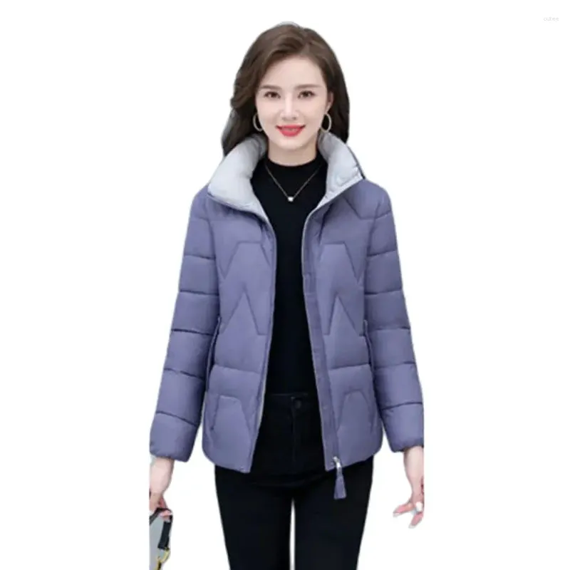 Trench da donna Colletto alla coreana Abiti imbottiti in cotone moda Donna Allentato Temperamento caldo e confortevole Cappotto invernale casual Donna