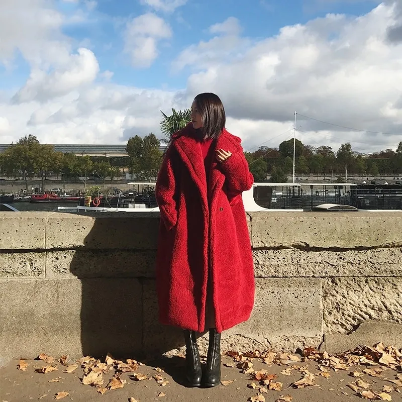 Womens Faux Fur Coat Winter Warm Oversized Teddy Bear Coat, 100 - Main Image