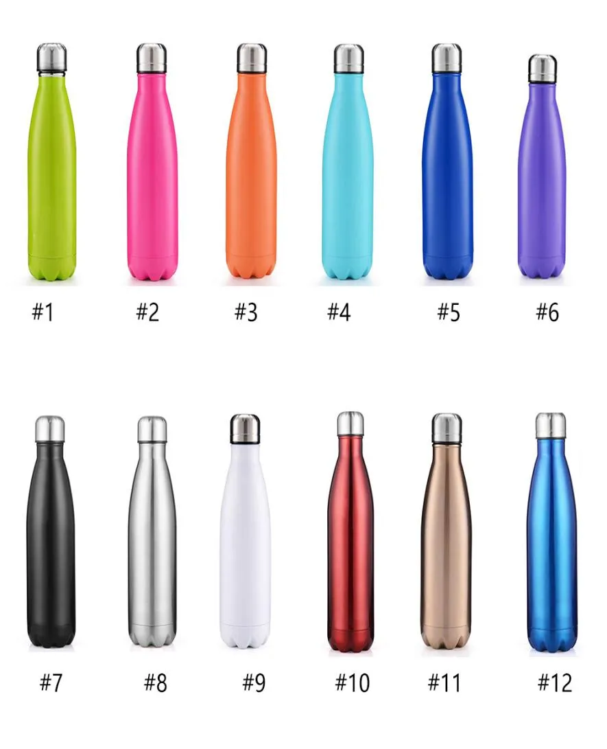 Epacket Cola shaped Water Bottle Assulated二重壁真空ヒースセーフティBPAステンレス鋼ハイラミナンスサーモスボトル8629856