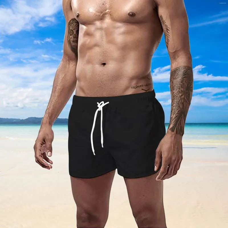 Pantaloncini da uomo per uomo Costumi da bagno estivi Costume da bagno Vita bassa Abbigliamento da spiaggia traspirante Abbigliamento da spiaggia di marca Costume da bagno sexy