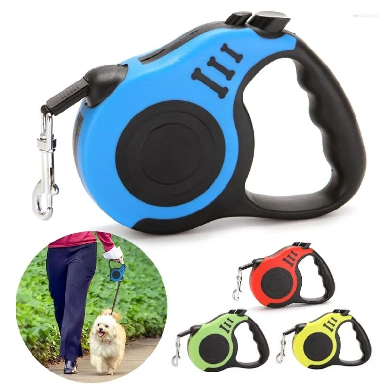 Collari per cani Aggiornato Retrattile Guinzaglio per cani Pet Walking per gatti Grovigli gratuiti 9,8 / 16,4 piedi lungo Retract Lead Soft Grip B03E