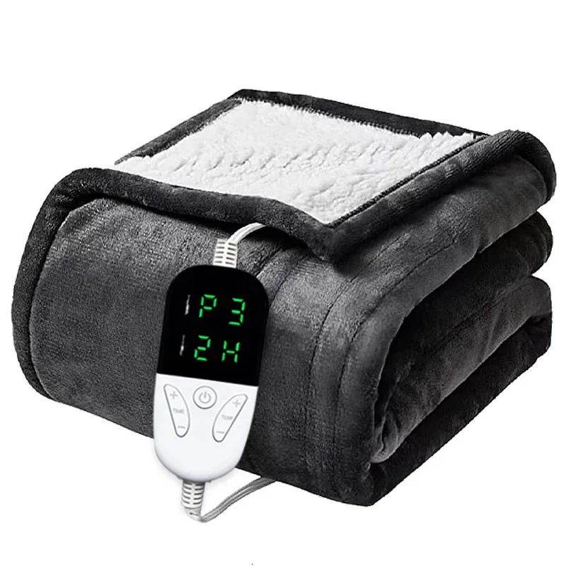 Electric Blanket Heated Blanket-Electric Blanket Soft Heated Throw Blanket with 6 Heating Levels 4 Hours auto-Off Over-Heat Protection 231120