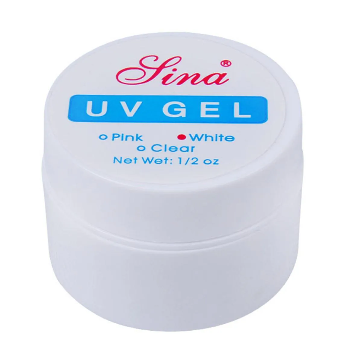 Hela rosa vita klara transparenta 3 färgalternativ Professionell UV Gel Build Nail Art Tips Gel Nail Manicure Extension8843994