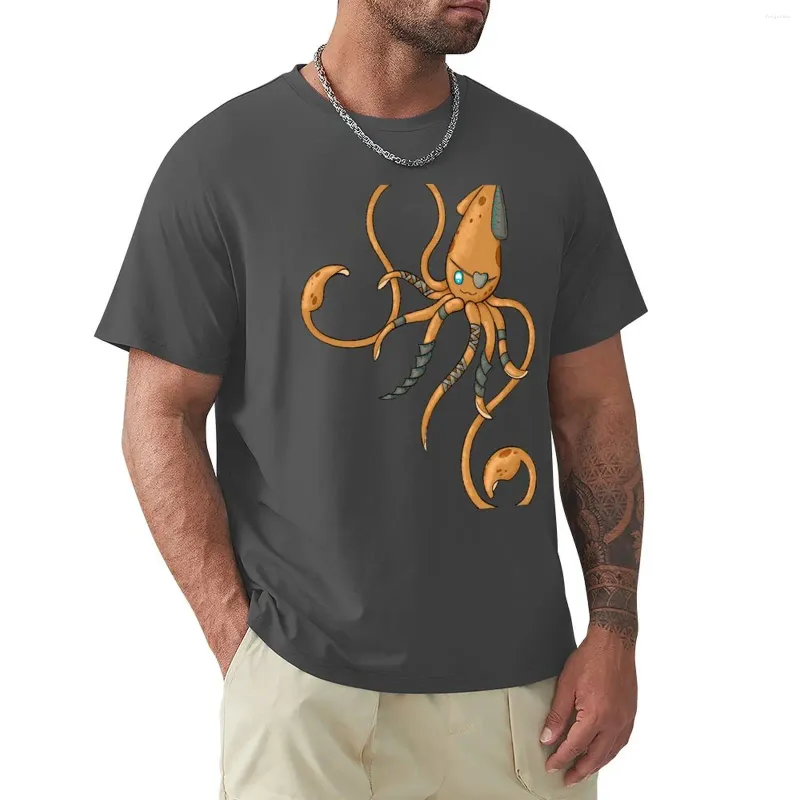 Men's Tank Tops Steampunk Pirate Squid T-Shirt Sports Fan T-shirts Oversized T Shirt Short Cute Clothes Mens Graphic