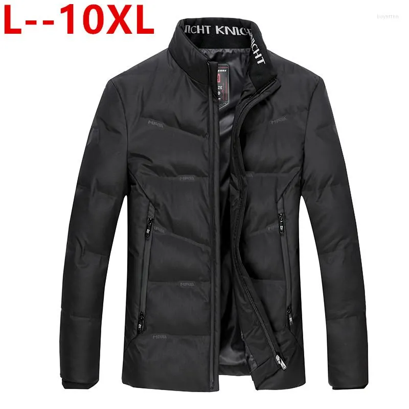 Piumino da uomo 10XL 8XL 6XL 5XL Ispessimento Giacche invernali Parka Uomo Autunno Caldo Outwear Marca Slim Mens Cappotti Casual stampato