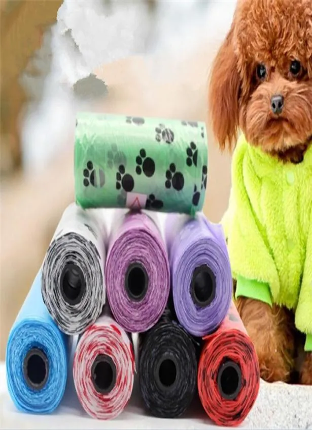 Fournitures pour animaux de compagnie sacs de merde de chien biodégradables plusieurs couleurs pour distributeur de laisse de cuillère à déchets G2297417481