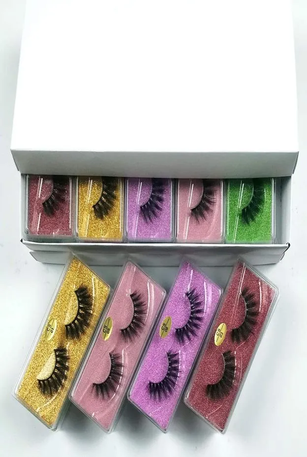 Ganze Wimpern, künstliche Nerzwimpern, natürliche lange Wimpern, Packung mit falschem Wimpern-Make-up, gefälschte Cils in großen Mengen, Anbieter 7258576