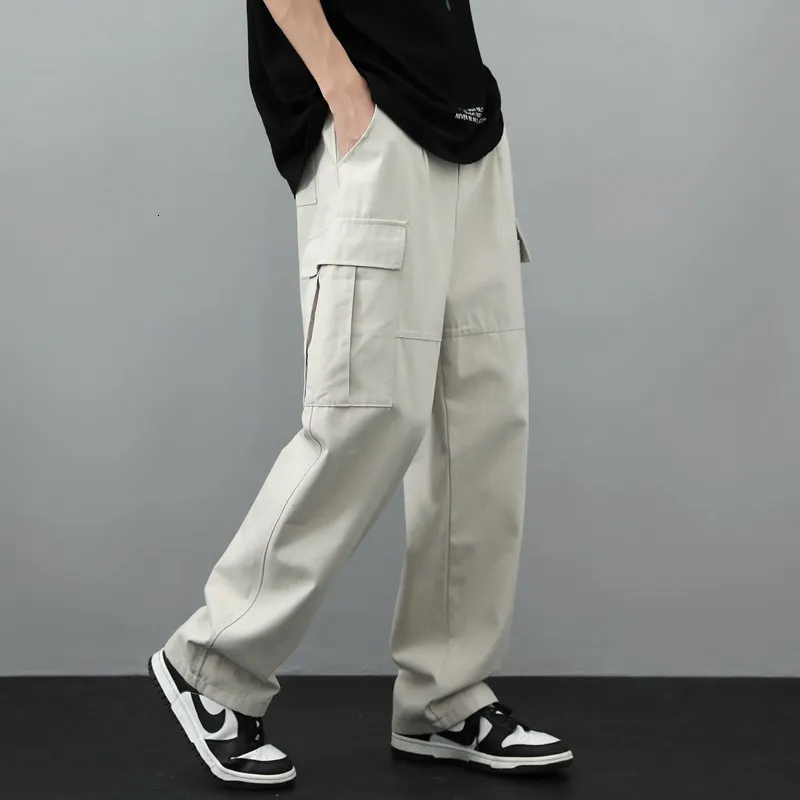 Mens multi pocket trousers cheap