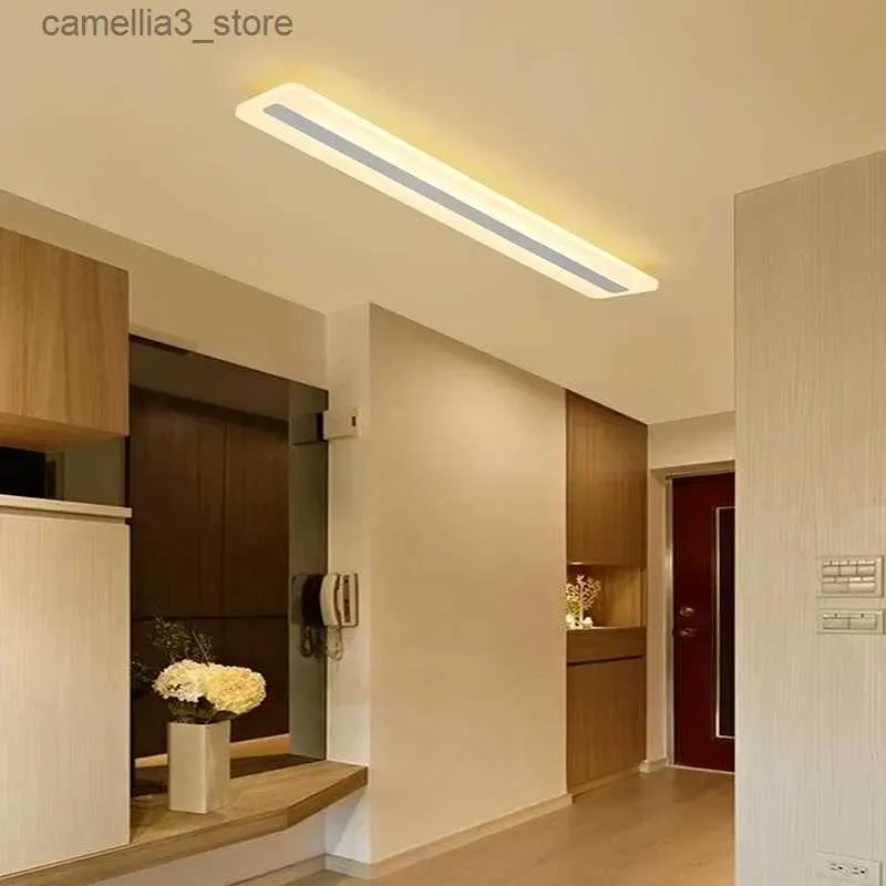 LED Acrylic Kitchen Strip Lights Ceiling UltraThin Rectangle Lamp For