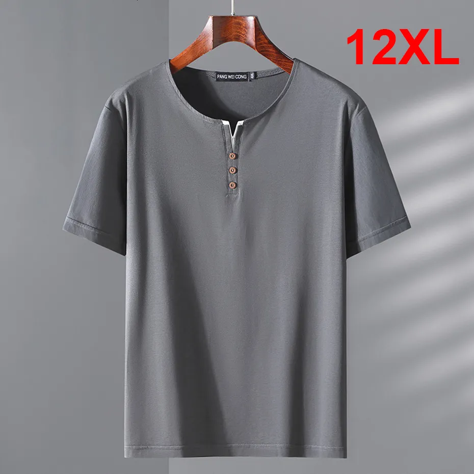 MENS TSHIRTS 12XL 10XL PLUS STORLEK TSHIRT MEN SOMMER SOVE STEVE T -shirt Big Tops Tees Male Casual Solid Color 230419