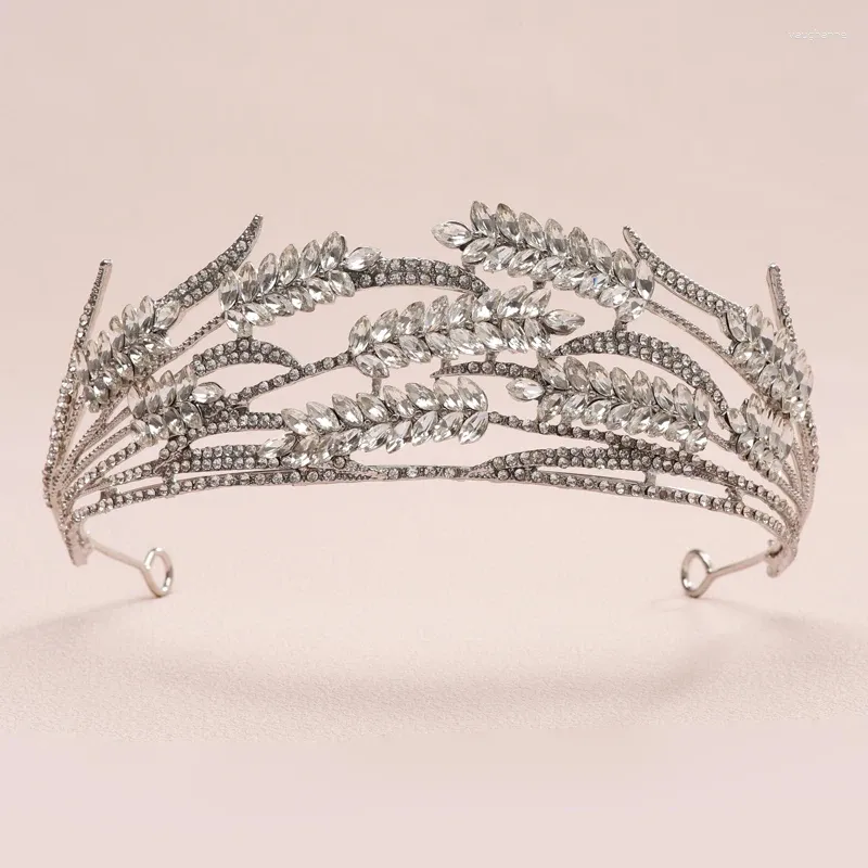 Fermagli per capelli Spighe di grano Corona da donna per bambini Ragazza Foglie Sposa Nobile ed elegante Diademi di lusso Corone Matrimonio Regalo damigella d'onore