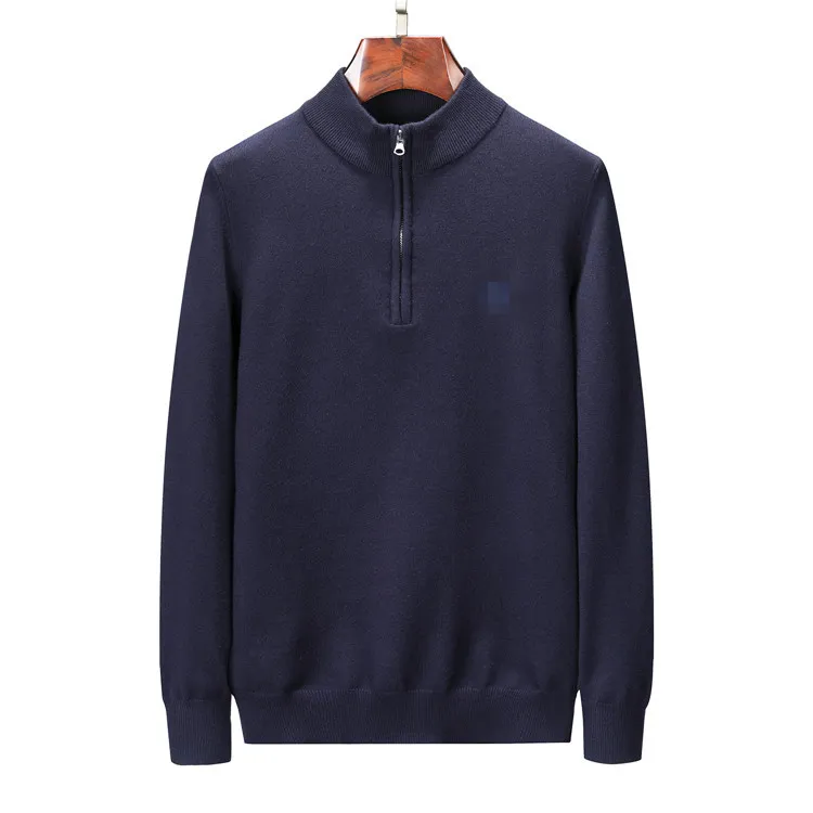 Chaîle épais pour hommes Burber Half Zipper Ralphs Sweat à capuche à manches longues tricot à manches longues Laurens Men pour femmes