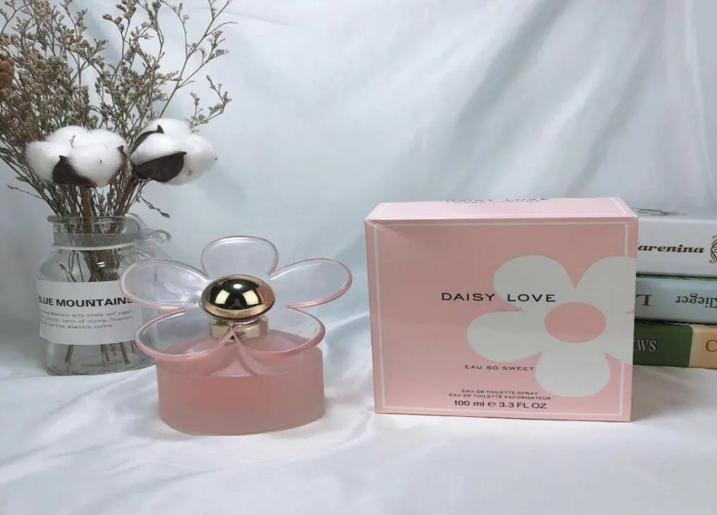 Daisy Love Parfume Cologne Flower doft för kvinna 100 ml Eau de Toilette EDT Spray Brand Designer Clone Parfyes Long Pleasant 9285106