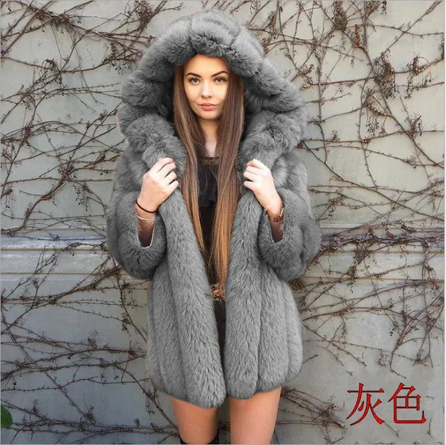 Her Lip ToのFaux Fur Hoodie Duffle Coat SpiritHoods0209223665-