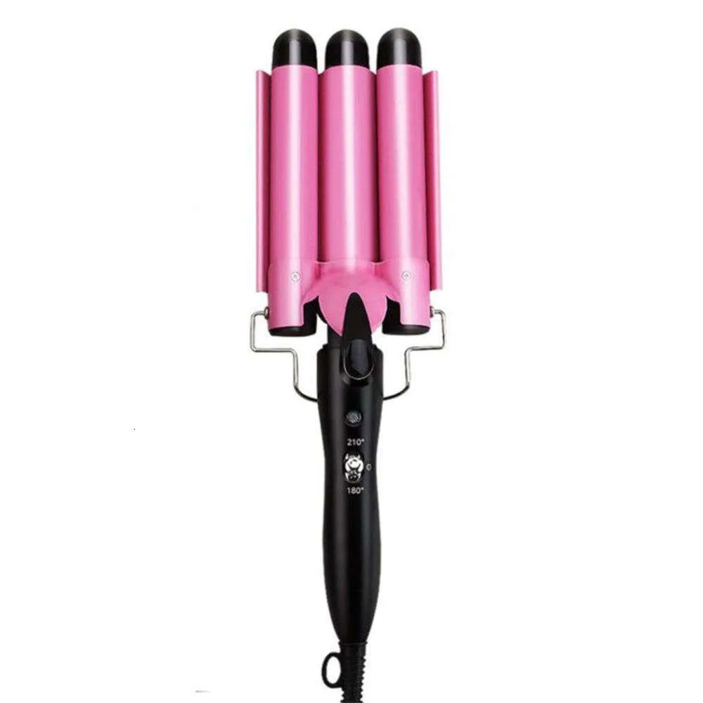 110-220V Professional Ceramic Curling Irons Triple Barrel Hair Curler Waver Egg Rolling Styling Tools Styler Wand Curl Iron Rizador De Pelo Con Forma De Huevo