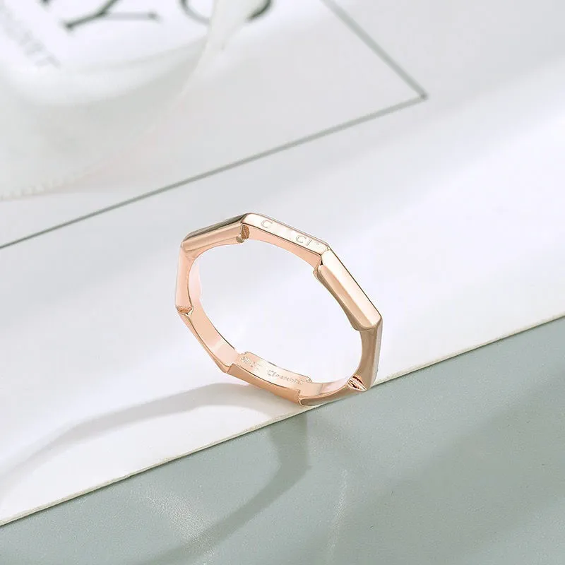 Sonneurs de créateurs de luxe pour femmes hommes de mode de mode marque Rose Rose Gold Couple Sterling Silver New Style Gift Holiday Personnalized Fashion haut de gamme Ring 310