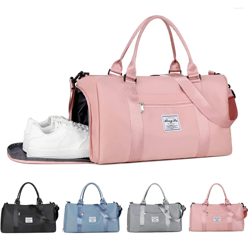 Sacs de plein air sac de sport de sport avec compartiment à chaussures pour hommes et femmes voyage polochon épaule week-end poche humide sac de sport étanche