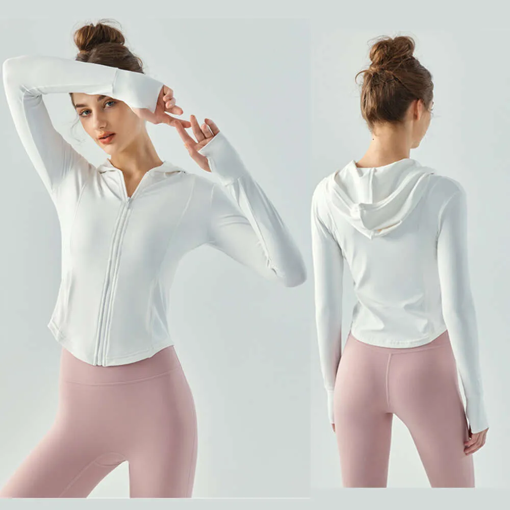 Lu Lu Align Tank Hoodies Sweatshirts Women Sport Yoga Lemons Hoodie With Elastic Slim Fit Fitness Long Sleeve Outdoor Walking Running Exercise Skincare Fabric Top LL