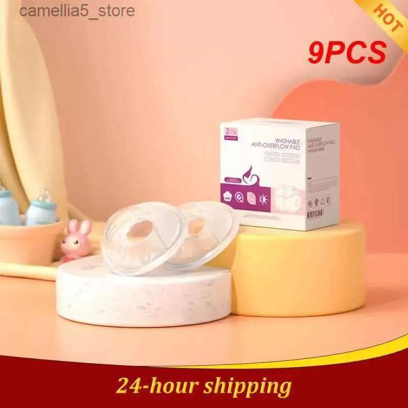 Breastpumps 9PCS Wearable Breast Milk Collection Cup Silicone Inside Comfortable Hands Free Collect Breast Milk Breast Milk Collector Q231120