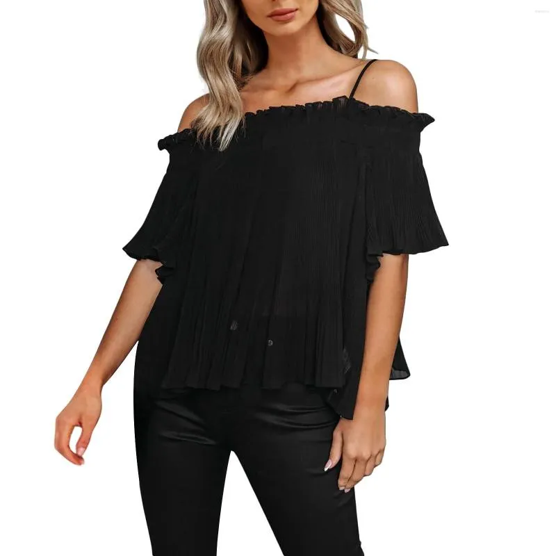 Off shoulder store spaghetti strap top