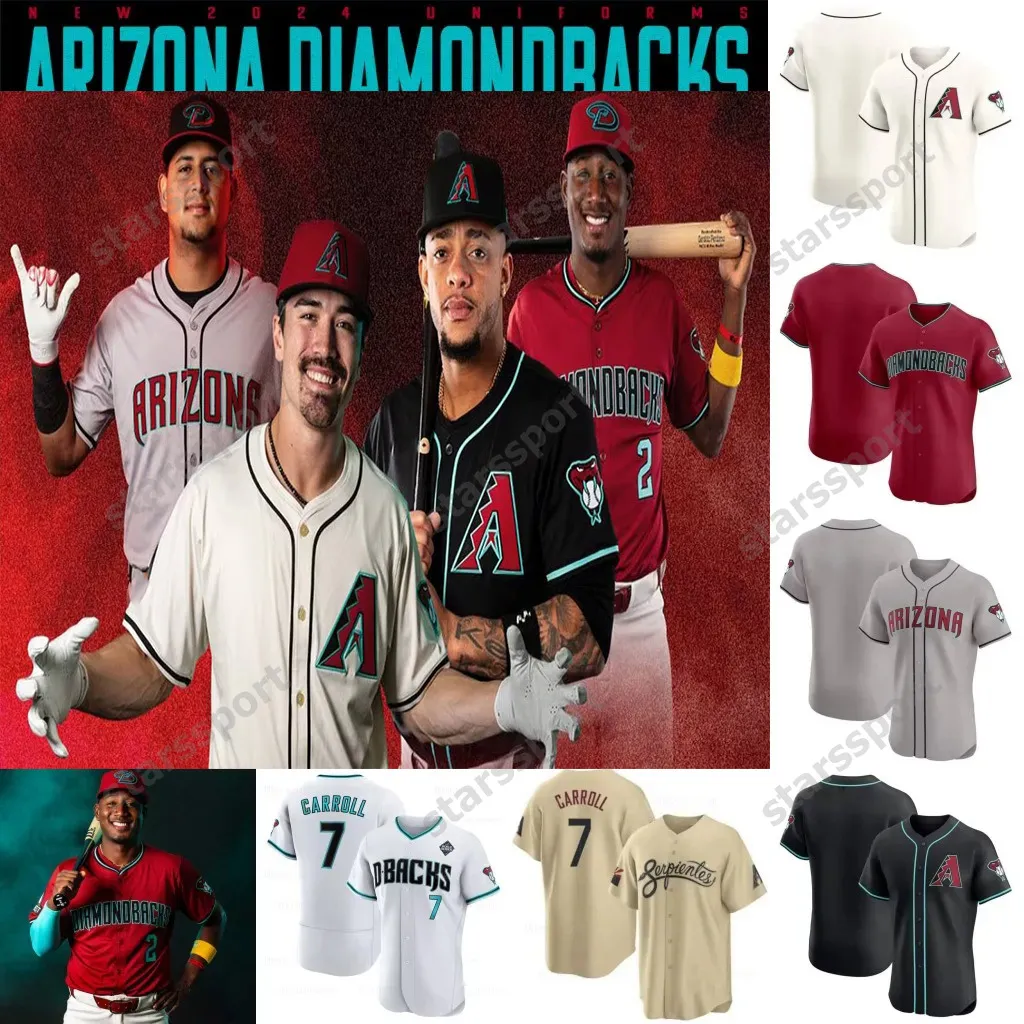 Diamondbacks Paul Sewald 2024 New Jersey Corbin Carroll Ketel Marte Walker Alek Thomas Evan Longoria Geraldo Perdomo Jake Mccarthy Zac Gallen Christian