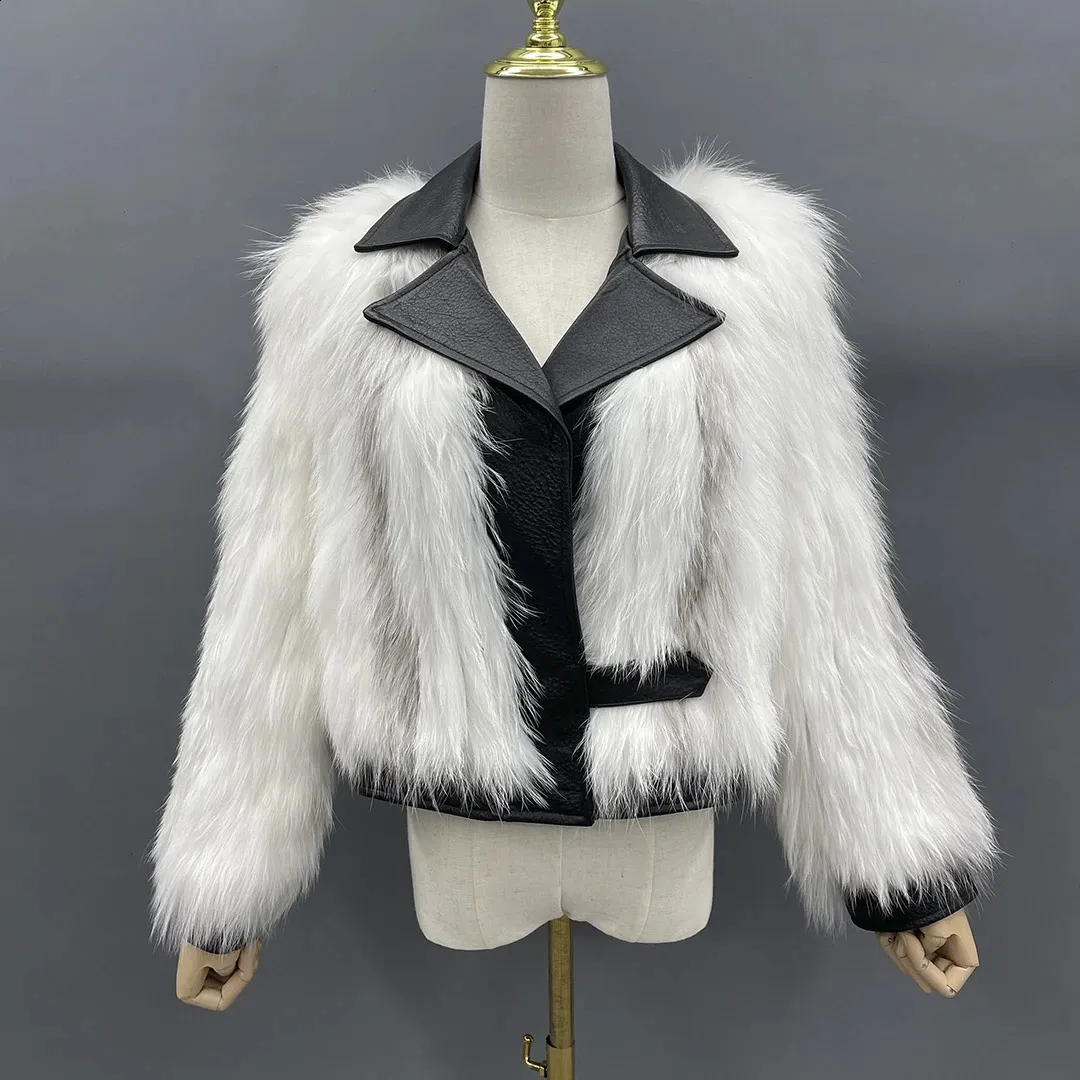 Frauen Pelz Faux MISSJANEFUR Frauen Echte Jacken mit Leder Mode Warme Schaffell Großhandel Winter Mantel Weibliche 231118