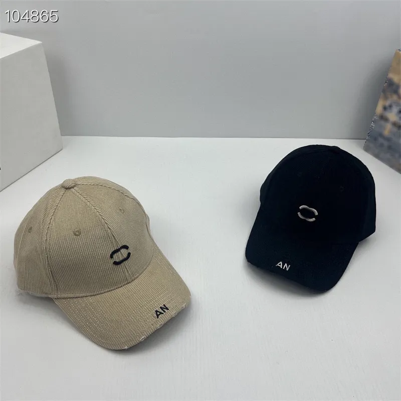 Fashion Brand Ball Caps Designer Cap For Women Men Luxury Letters Wave Embroidery Corduroy Baseball Hat Casquette Fitted Hats 5 Style