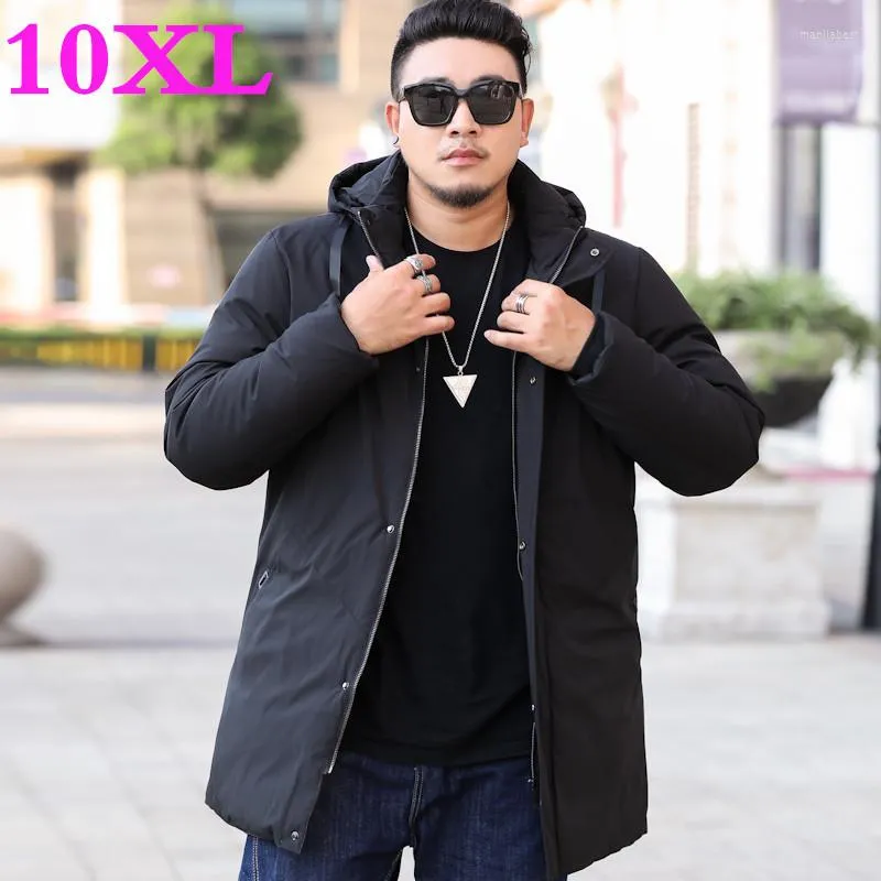 Herren Daunen Plus Größe 10XL 9XL 8XL Parkas Herren Lange Baumwolle Winterjacke Mantel Für Warme Marke Dicke Parka Homme Tops-20 Grade