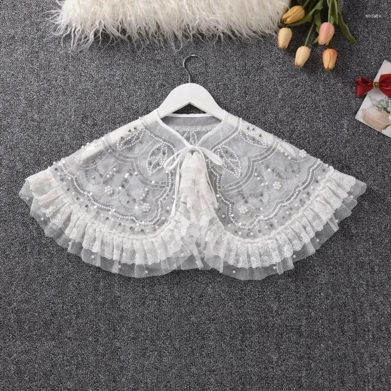 Scarves Removable Collar Lace False Shawl Little Girl Hooded Cloak Accessories