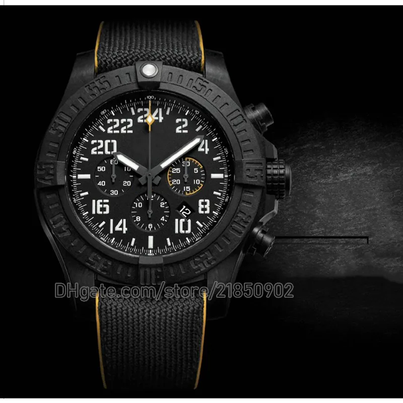 Avenger Automatic GMT 45mm Night Mission Cosmograph Watch Sports Man Relojes para hombres Reloj de pulsera mecánico clásico G8 Factory resistente al agua a prueba de 100 metros