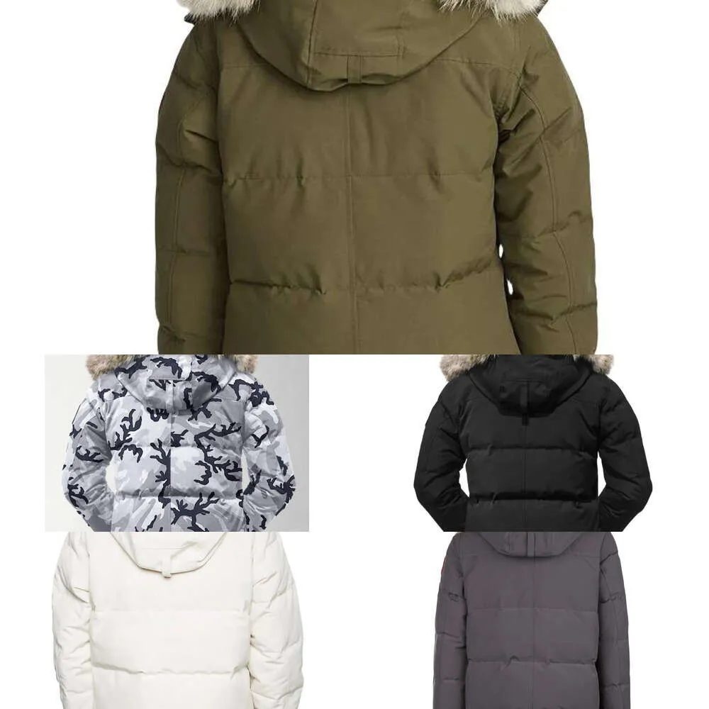 2023 Diseñador Chaquetas para hombres Abajo para mujer Bordado Goos Chándal Hombres Zip Up Outerwear Abrigos Insignia Parkas Fleece Chaqueta de invierno A1