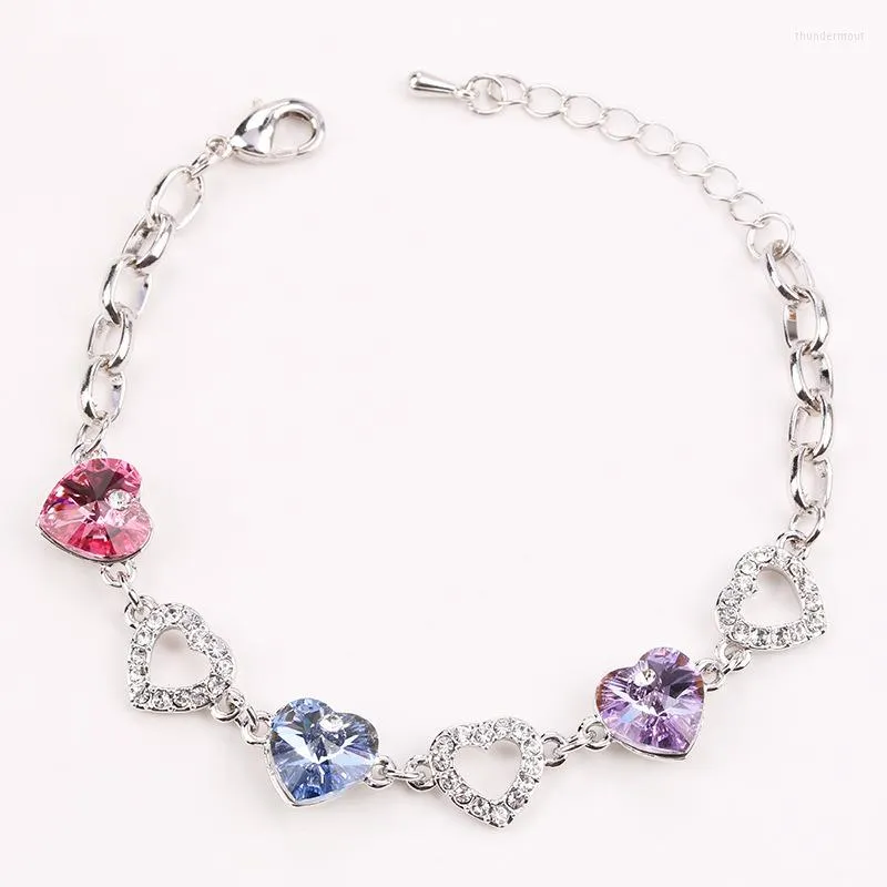 Link Bracelets BN-00067 Fine Jewelry Women Wholesale Items For Resale In Bulk Heart Luxury Valentins Day Gift Lovers