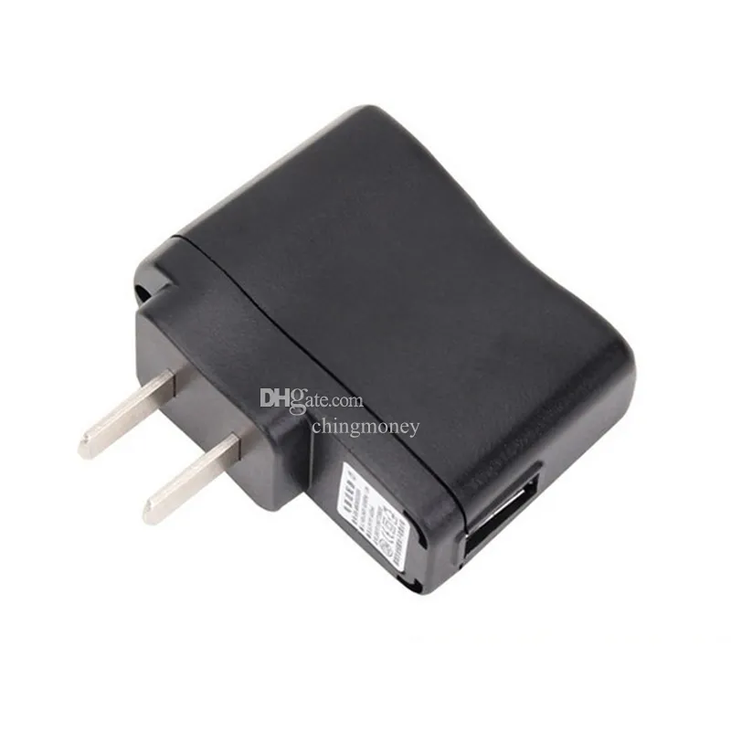 Carregador USB EUA UE Branco Preto Proteção contra sobrecarga USB AC Fonte de alimentação Adaptador de parede Adaptador MP3 Carregador EUA Plug funciona para EGO-T EGO Bateria MP3 MP4