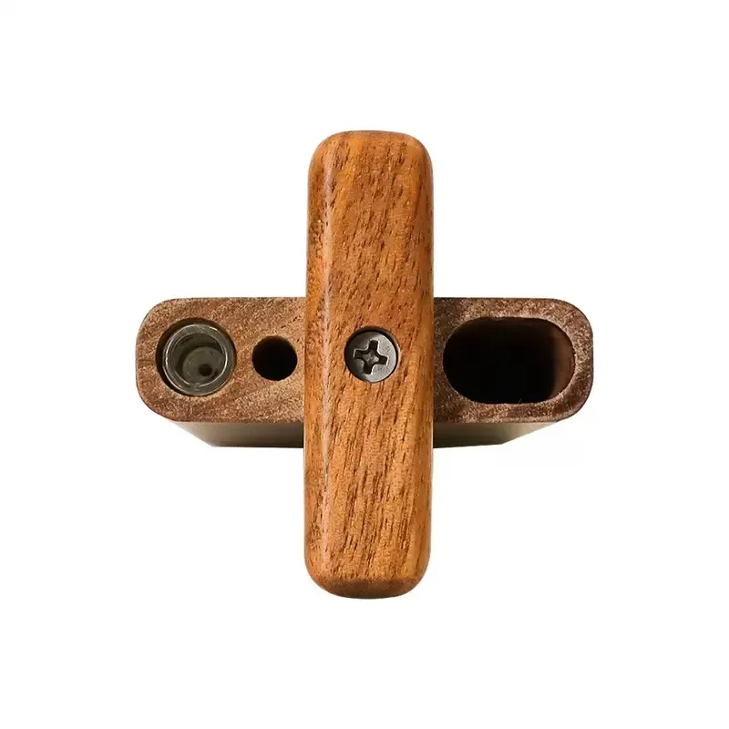 Walnut Wood One Hitter Dugout Smoking Pipe Kit Handmade Dug-out with Digger Magnetic Lid Wood Cigarette Filters Smoking tube Tobacco Storage Case