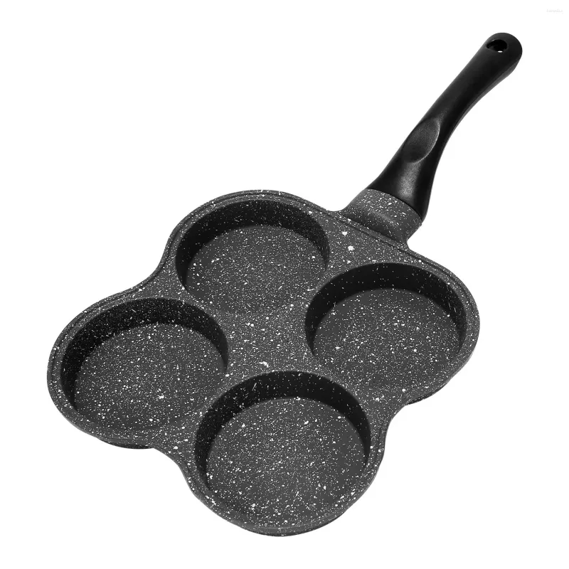 팬 4 구멍 프라이팬 냄비 두꺼운 오믈렛 팬 스틱 달걀 팬케이크 스테이크 요리 햄 아침 식사 제조업체