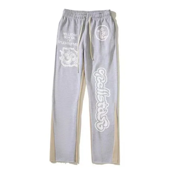 Tasarımcı Erkek Pantolon Y2K Vintage Erkekler Sokak Giyim Gri Cehennem Yıldız Kargo Pantolonları Joggers Black Hellstar Mavi Flare Yığılmış Kırmızı Sweatpants Giysileri Kapşonlu Kadınlar Mibj