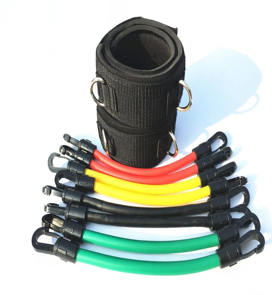 Conjunto completo de bandas de resistencia para correr, entrenamiento de agilidad y velocidad cinética, tubos para ejercicio para atletas, Footba, basketba, jugadores, 3724543