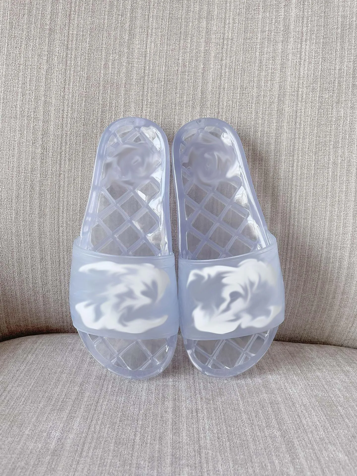 Chanel jelly hotsell sandals clear