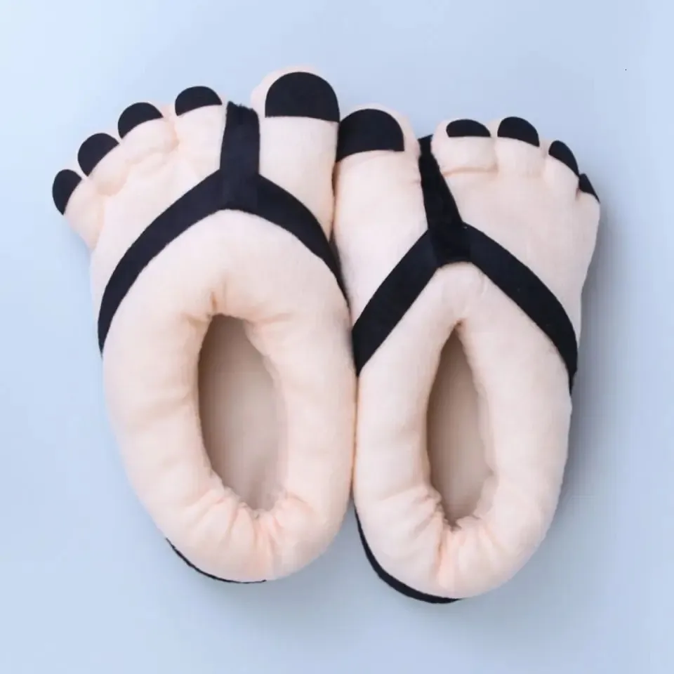 Furry Adventure Warm Slippers Fashion Big Hairy Unisex Savage Monster Hobbit  Feet Plush Home Slippers Halloween Indoor Shoes Y20074451612 From Egqv,  $22.18 | DHgate.Com
