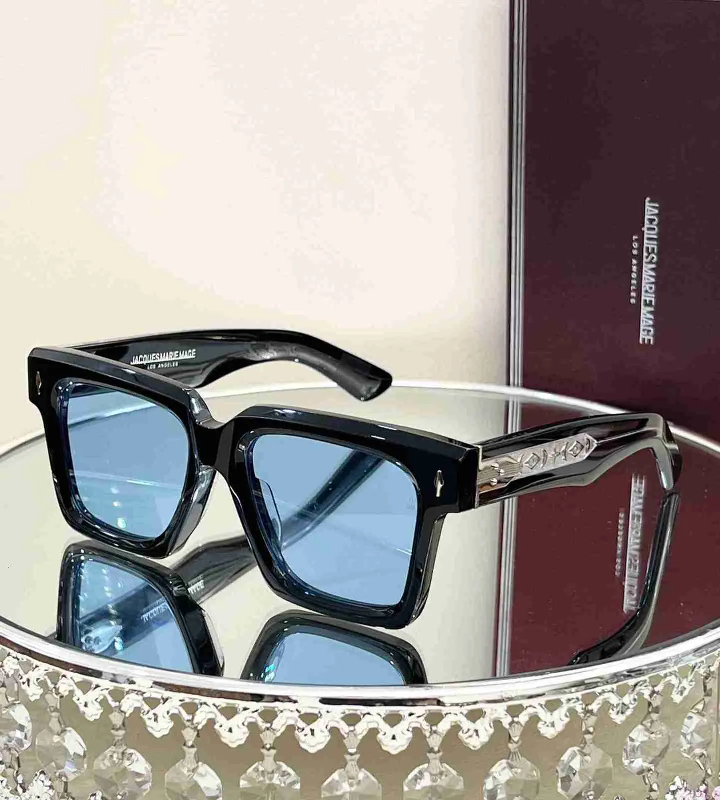 Cadre rectangulaire en acétate rétro Vintage pour hommes et femmes, lunettes cool de styliste Marie et Mage optique neutre T7CD, qualité supérieure