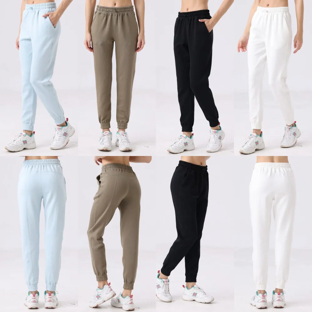LL Designer Swift Speed Pants Split-hem Long Ladies High Waist Soft Fabric Straight Jogger Trousers Shows Legs Yoga Fiess Lu