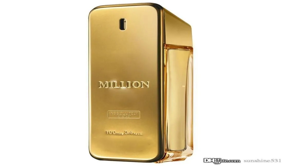 Parfum voor mannen Million Woody Spicy 100ml 34Floz EDT Golden Speciaal ontwerp Hoge kwaliteit Hetzelfde merk 5844498