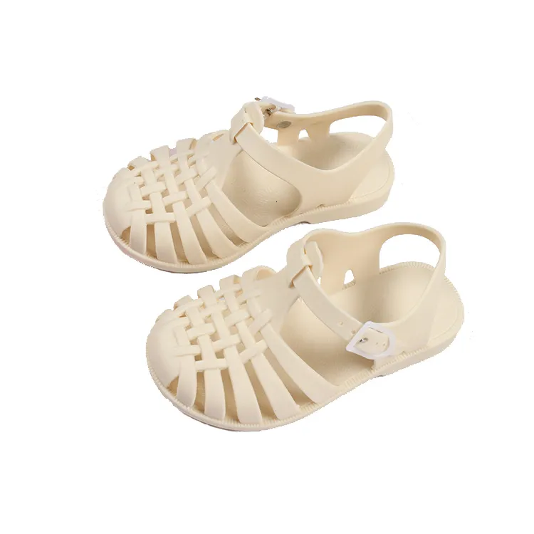 Sandals Children's Shoes Pvc Soft Baby Boy Beach Sandals Girls Kids Summer Crystal Gladiator Sandals Casual Shoes Flat Heel Jelly 230420