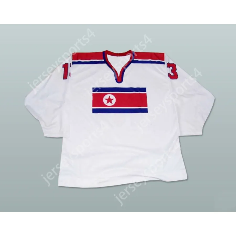 Custom NORTH KOREA NATIONAL TEAM HOCKEY JERSEY NEW Top Stitched S-M-L-XL-XXL-3XL-4XL-5XL-6XL