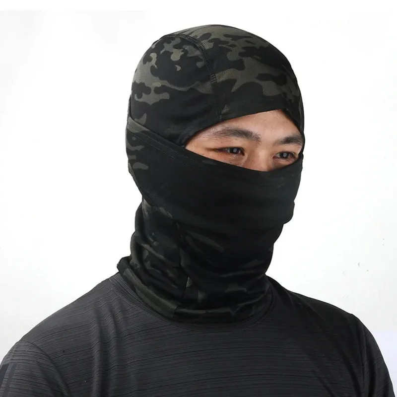 Rowerowe czapki maski taktyczne maska ​​pełna twarz CS Game Army Hunting Riding Sport Helmet Cap Outdoor Wojskowy Harm 231120