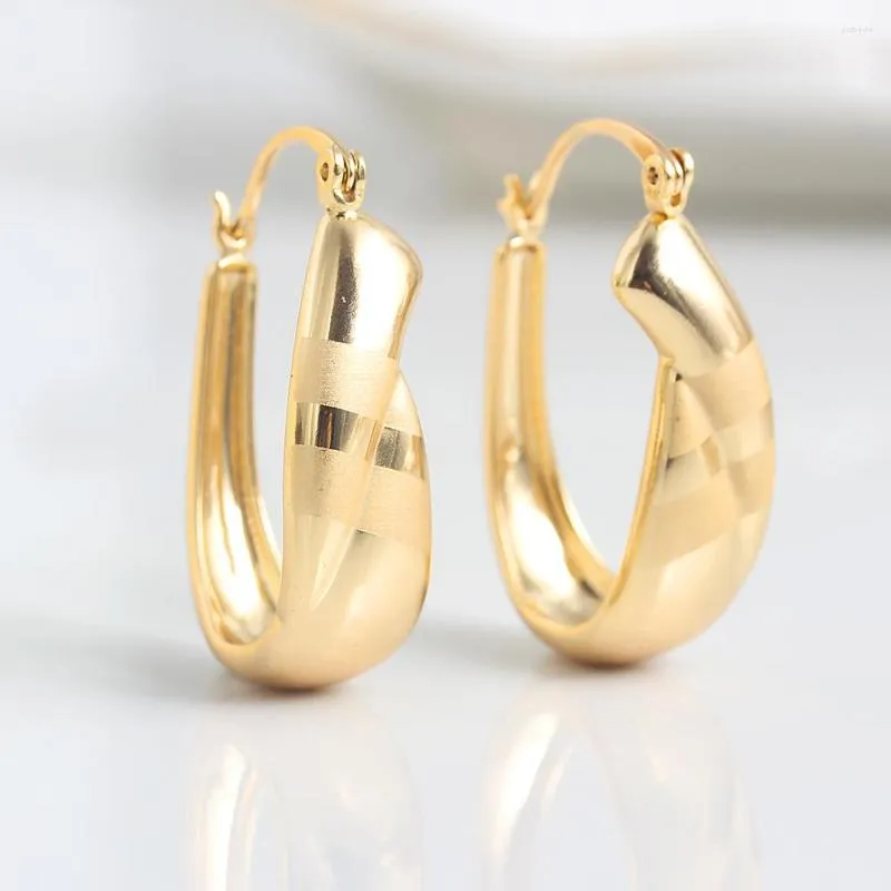 Boucles d'oreilles créoles bijoux fantaisie femmes grand 2023 Design tendance romantique géométrique pour mariage résultats de cuivre