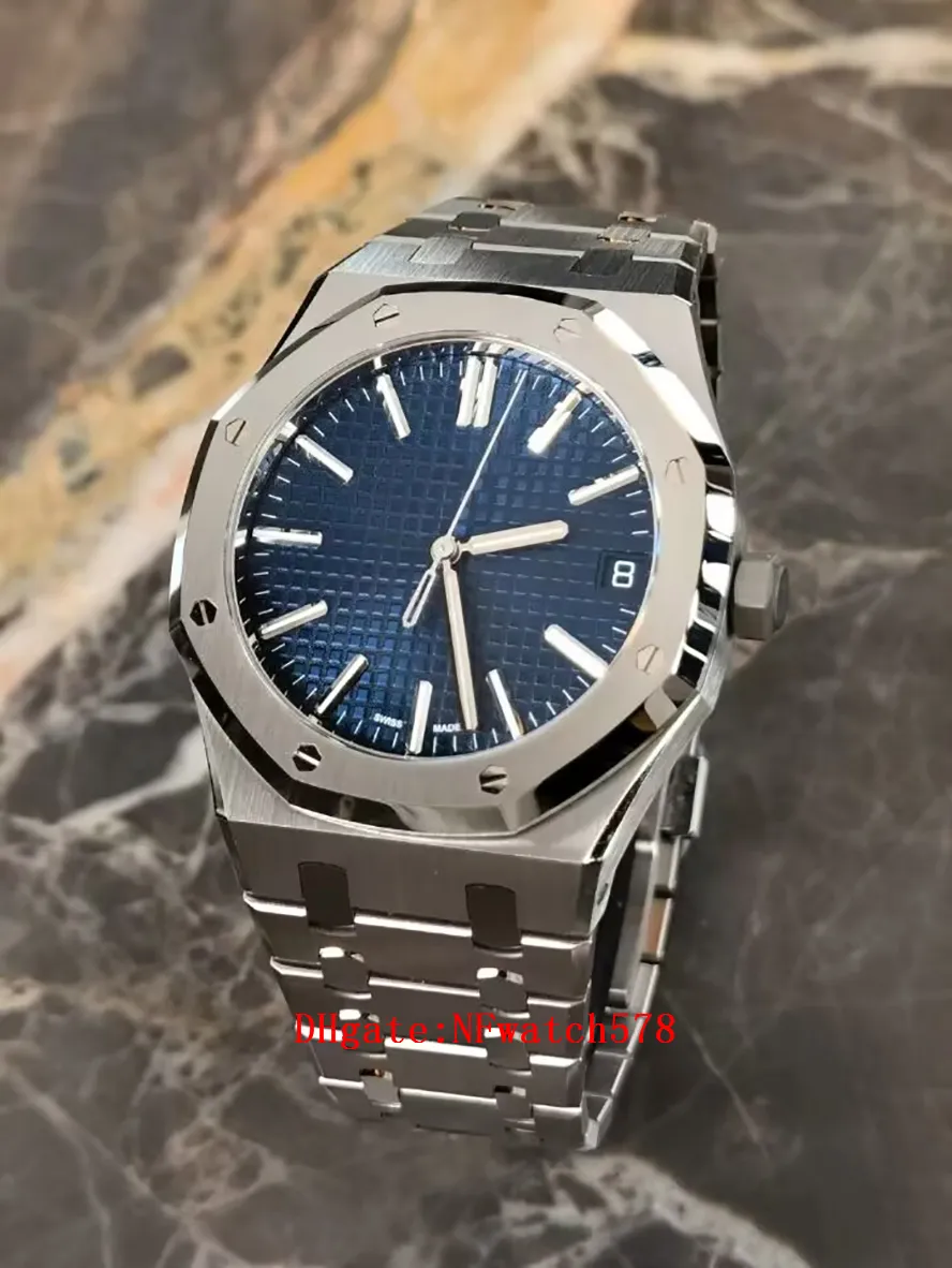 Mens Watch Designer Luxury 15510 Automatic Movement CALIBRE Watches Size 41MM 904L Stainless Steel Strap Waterproof Sapphire