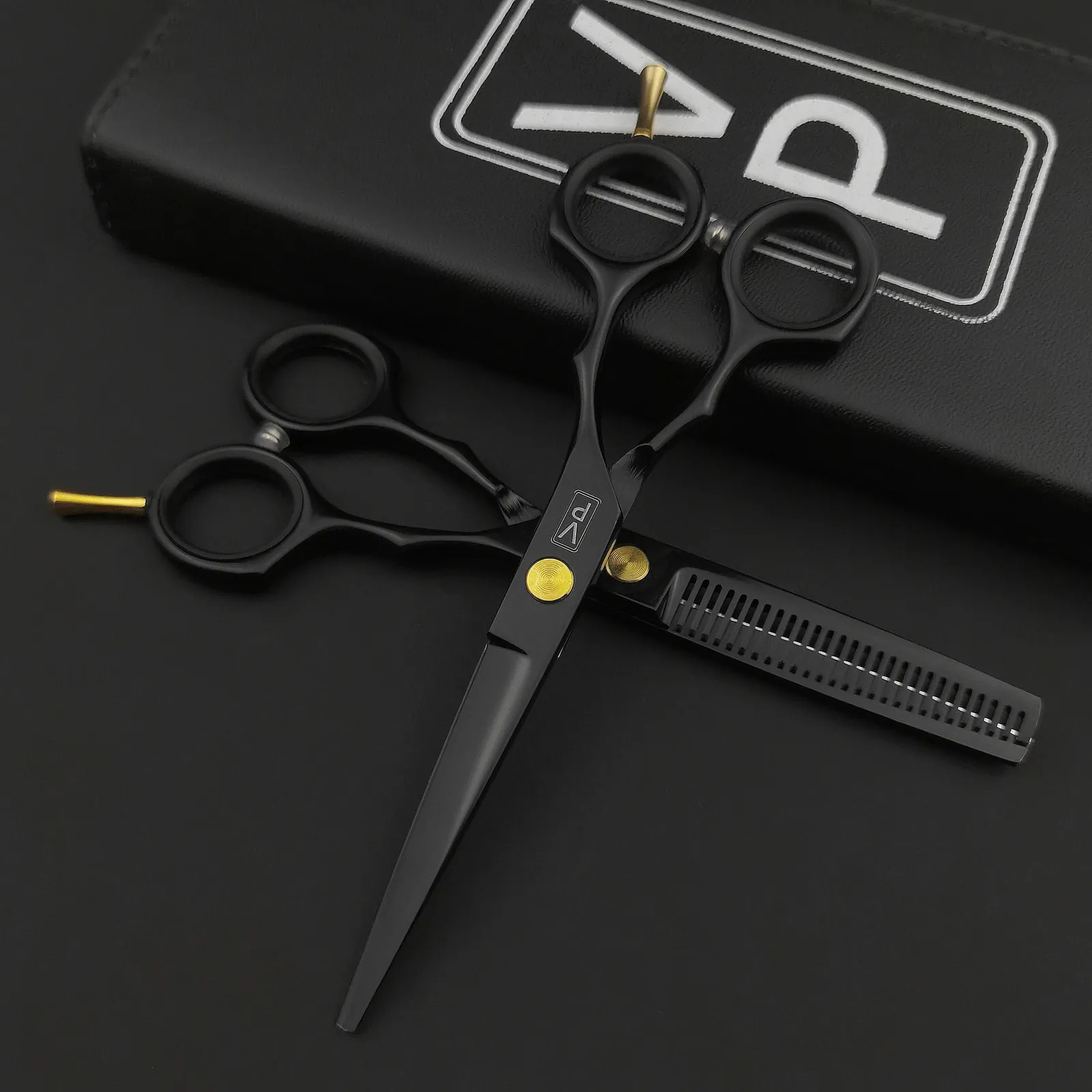Matte Black Hairdressing Scissors 5.5 440c Stainless Steel Scissor